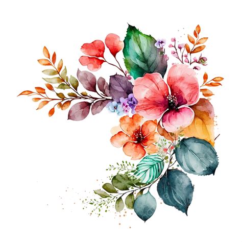 flowers watercolor clipart